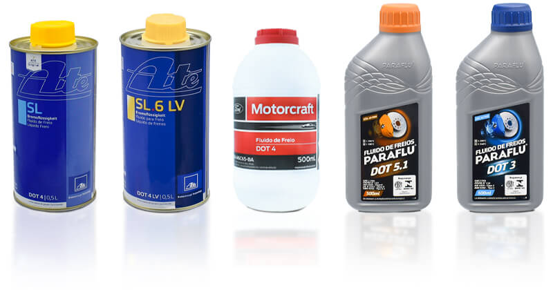 Fluido para freio em várias especificações
